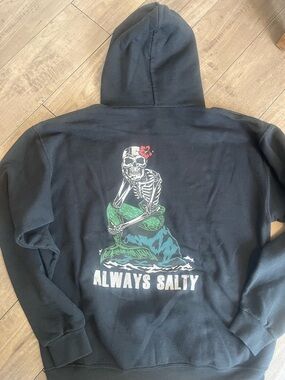 Jerzees Black Pullover Hoodie with Drawcords